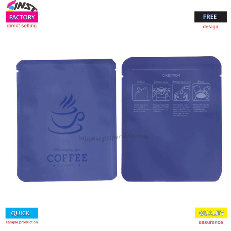 Hanging ear coffee aluminium foil bag ຖົງເຈ້ຍ kraft