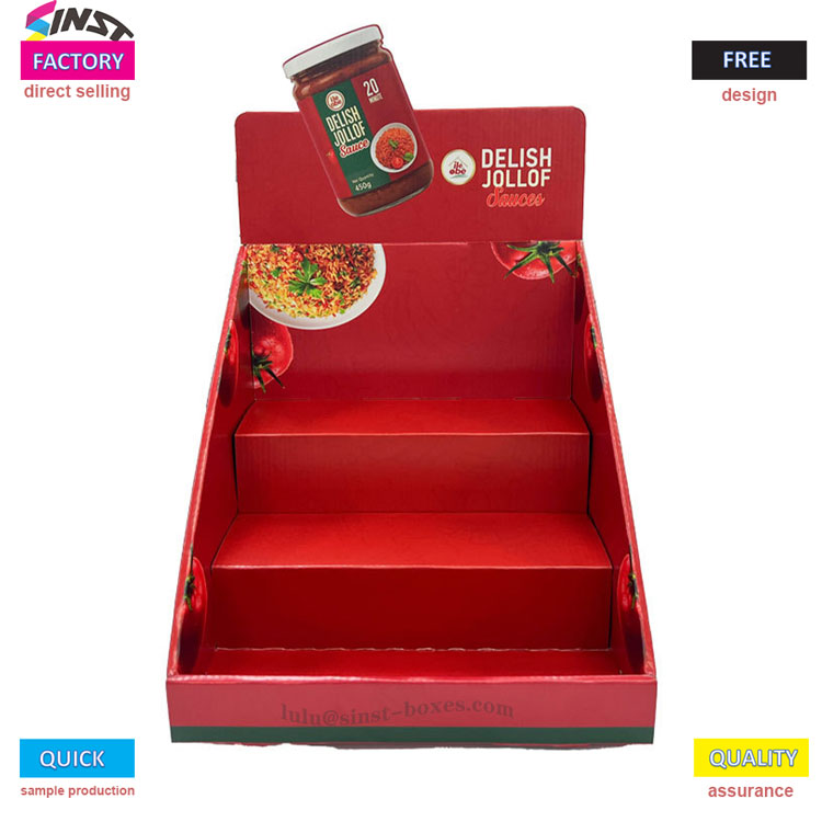 Ketchup ກ່ອງສະແດງ countertop